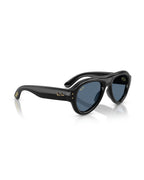 Aviator Puffer Sunglasses - Black/Dark Blue - Ray-Ban