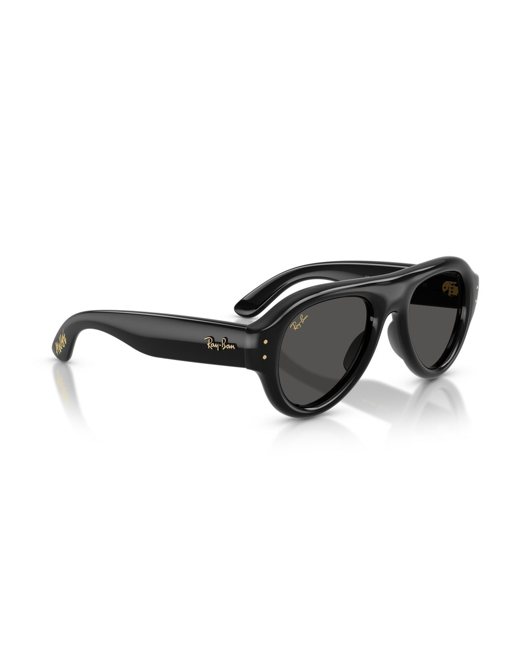 Aviator Puffer Sunglasses - Black/Ultra Black - Ray-Ban