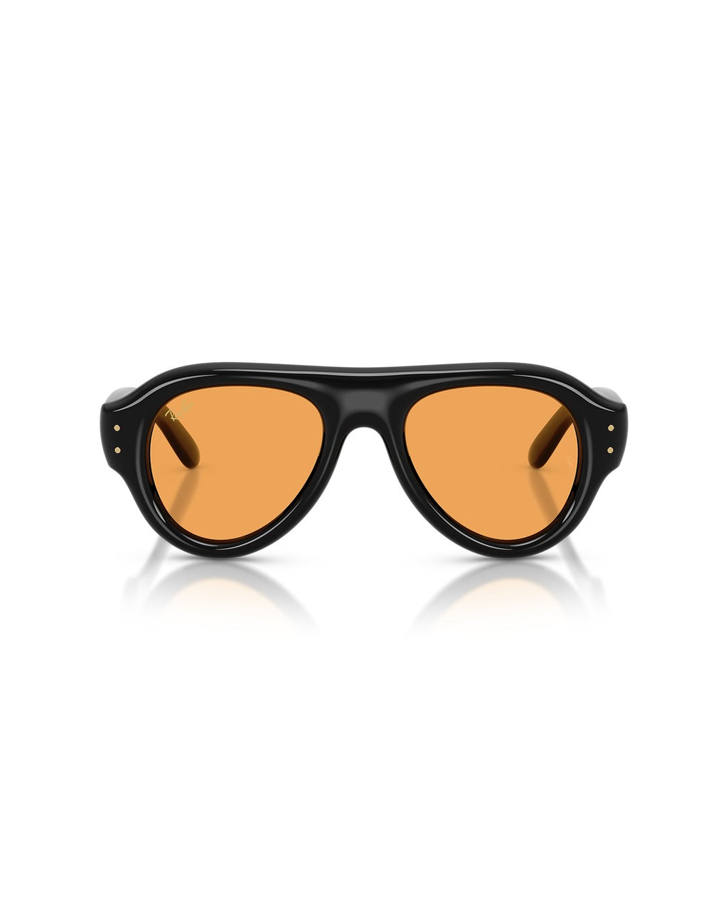Aviator Puffer Sunglasses - Black/Orange - Ray-Ban