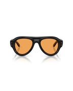 Aviator Puffer Sunglasses - Black/Orange - Ray-Ban