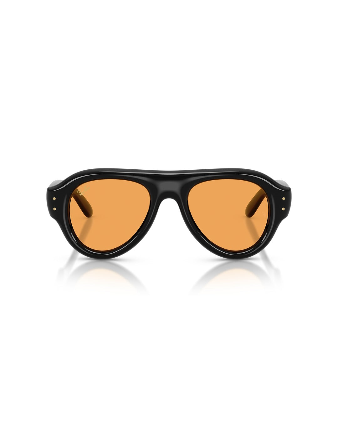 Aviator Puffer Sunglasses - Black/Orange - Ray-Ban