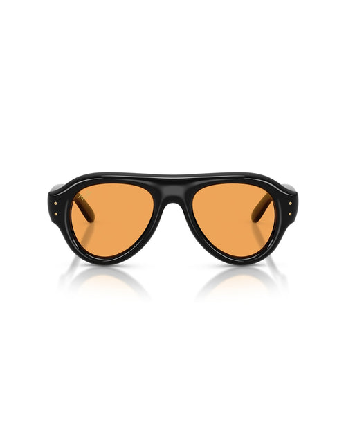 Aviator Puffer Sunglasses - Black/Orange - Ray-Ban