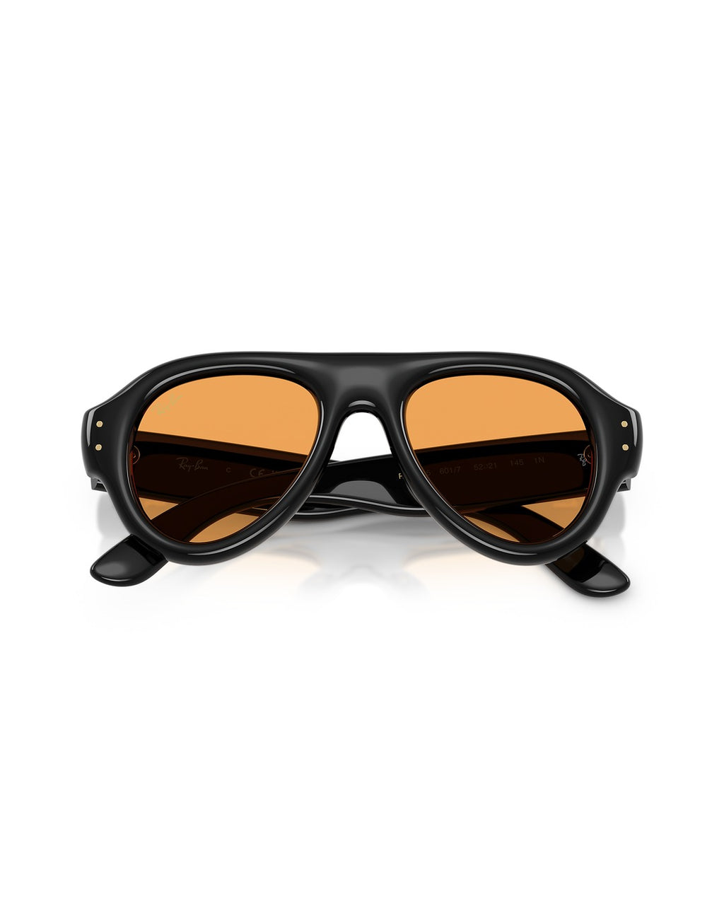 Aviator Puffer Sunglasses - Black/Orange - Ray-Ban