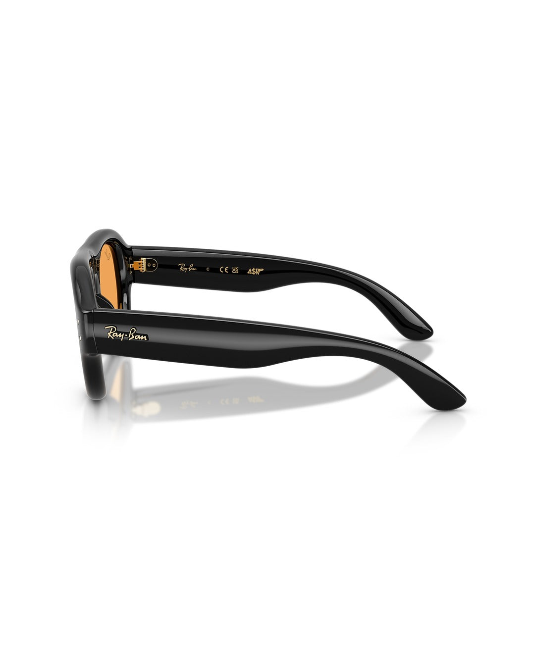 Aviator Puffer Sunglasses - Black/Orange - Ray-Ban