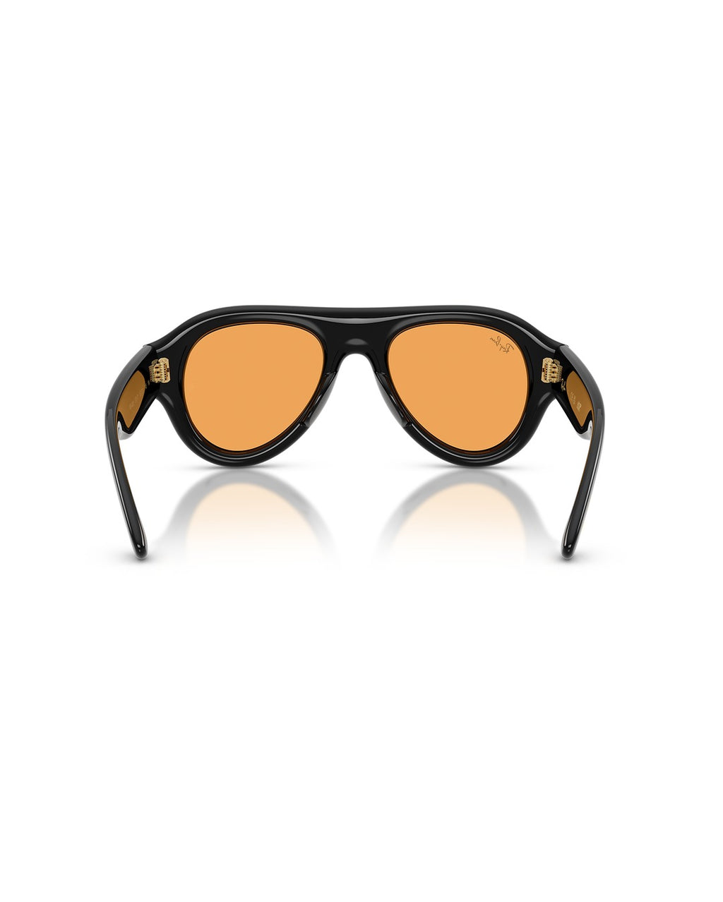 Aviator Puffer Sunglasses - Black/Orange - Ray-Ban