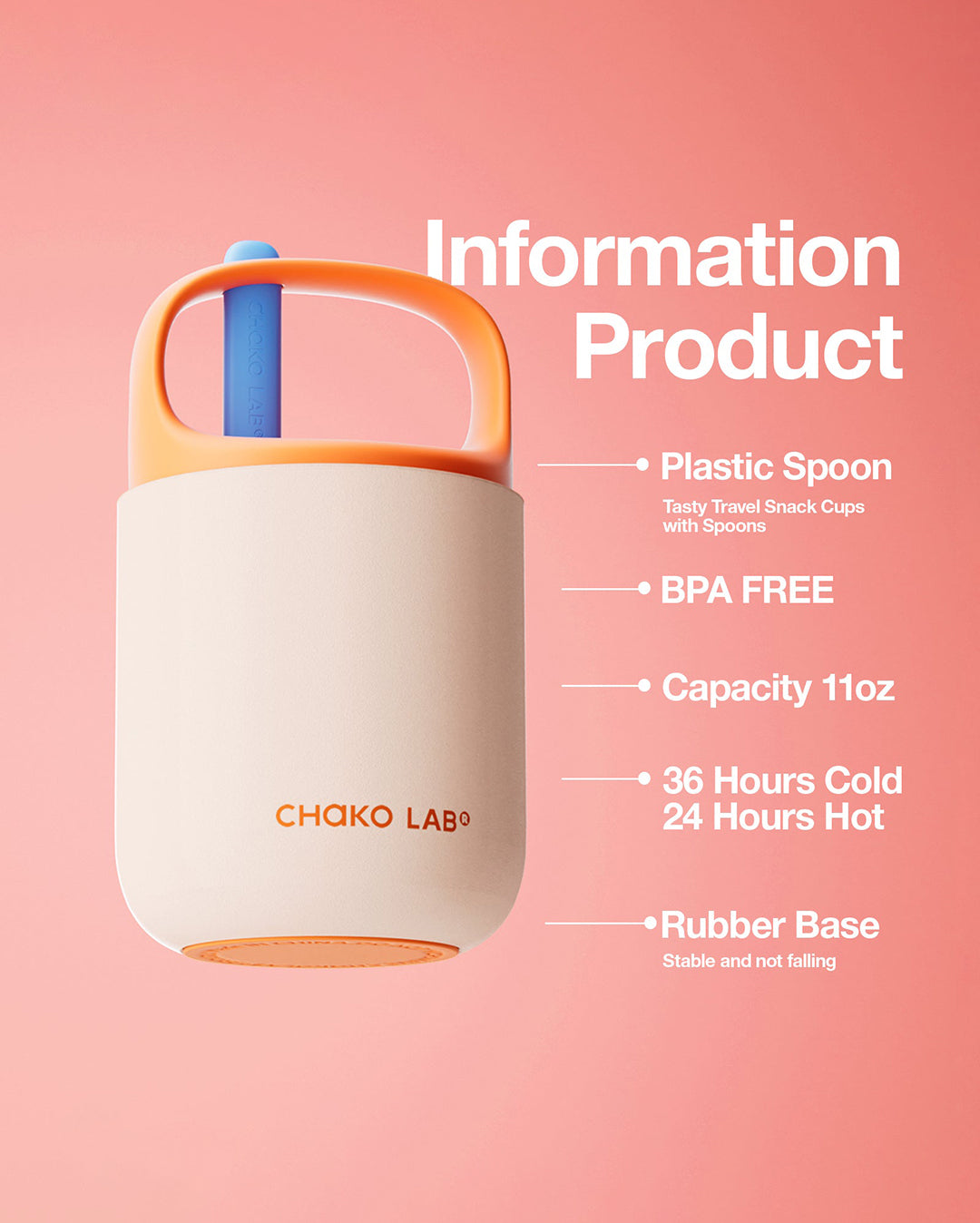 BaoBao Cup 450ml - Raspberry Oatmeal - Chako Lab