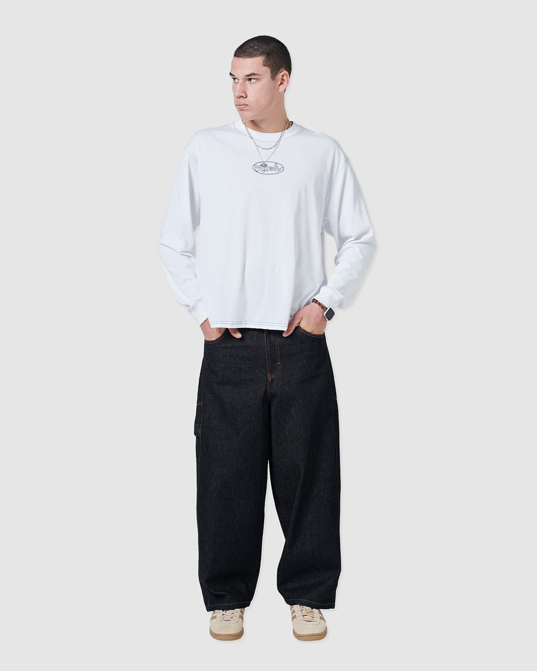 1990 Long Sleeve Tee - White