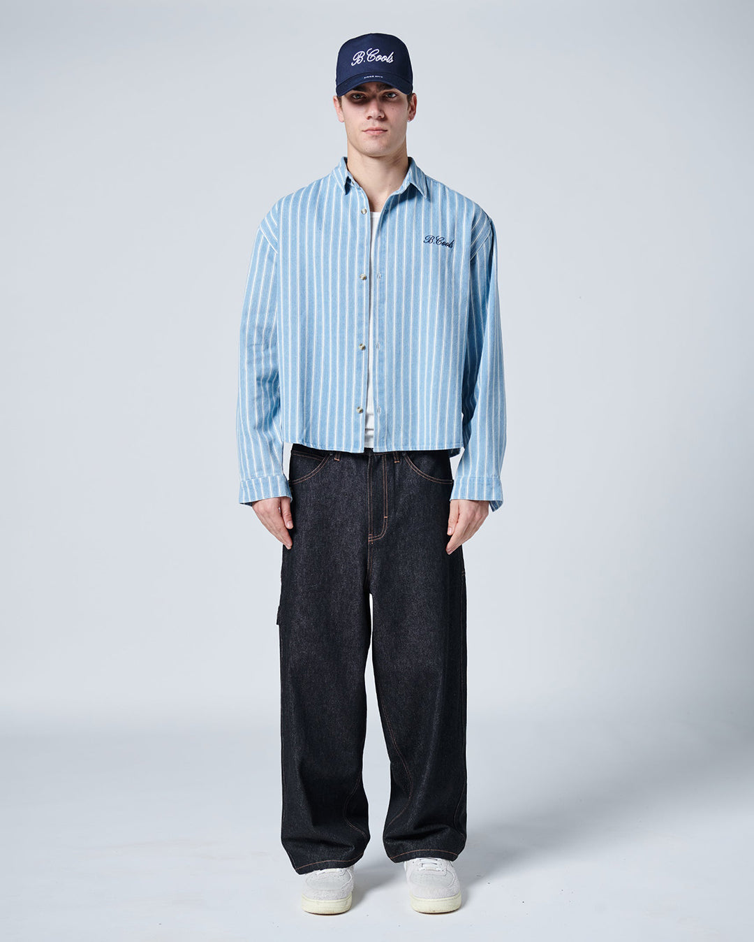 Crop LS Shirt - Blue - Barney Cools