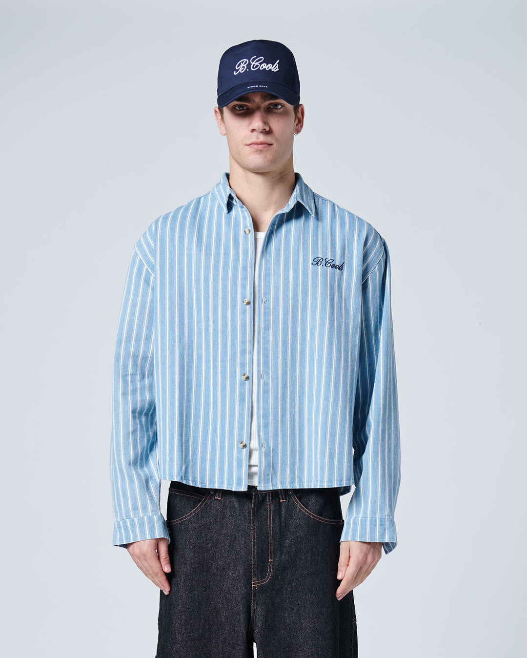 Crop LS Shirt - Blue - Barney Cools
