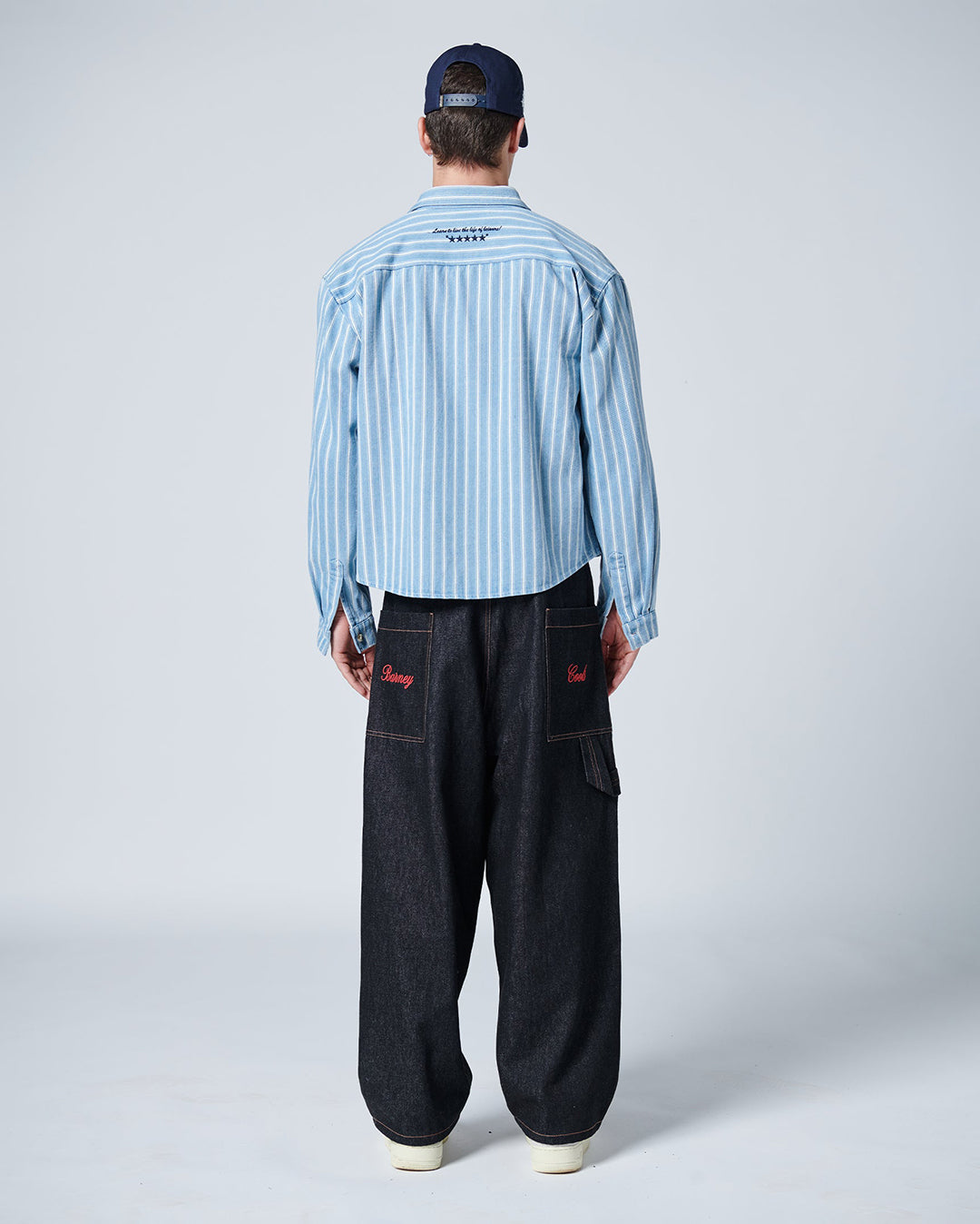 Crop LS Shirt - Blue - Barney Cools