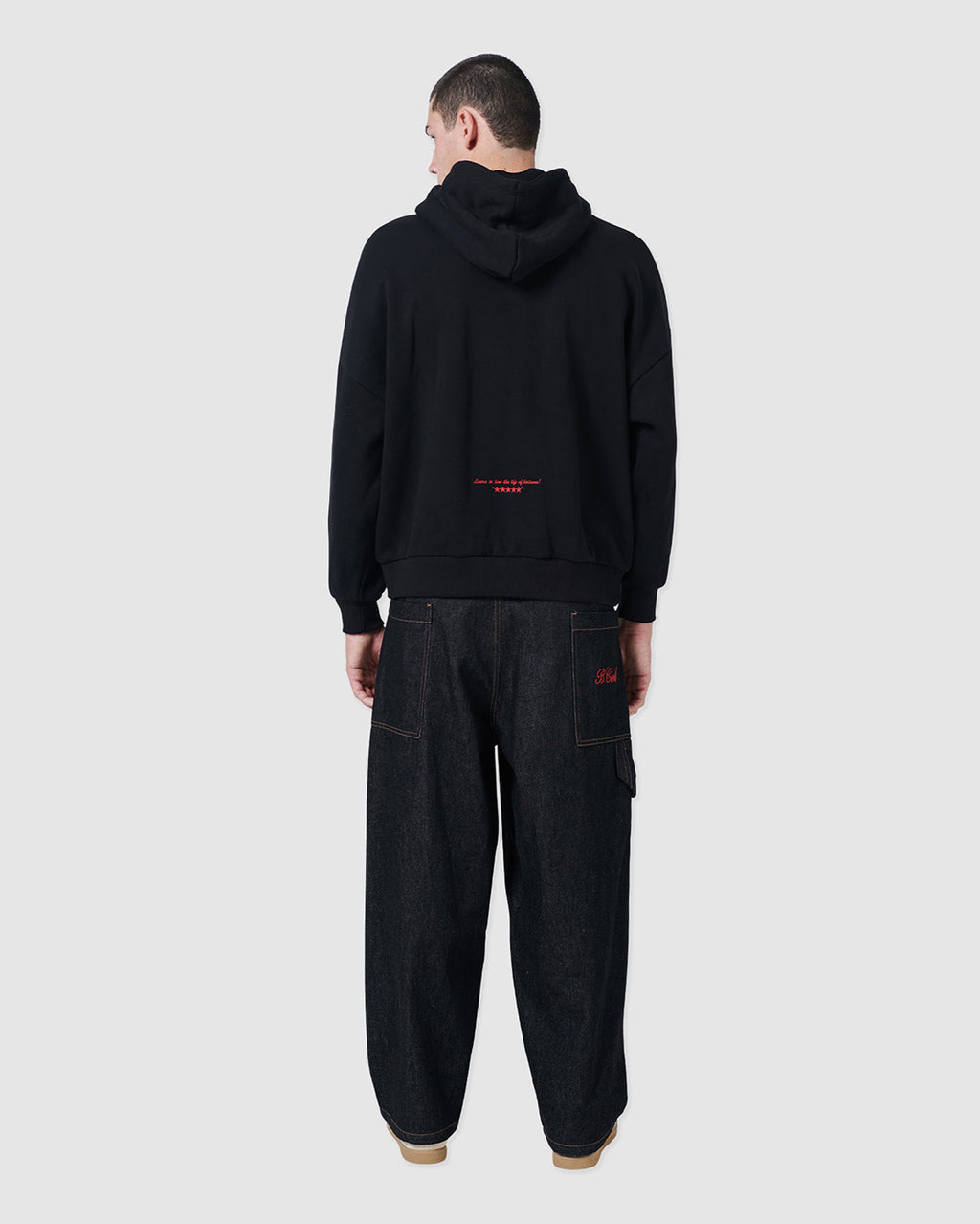 Scribe Crop Hood - Black
