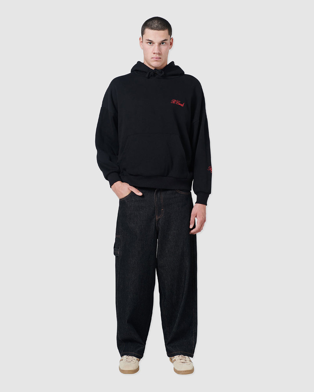Scribe Crop Hood - Black