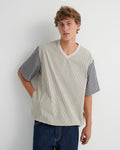 Base Tee - Ecru Stripe - Kowtow
