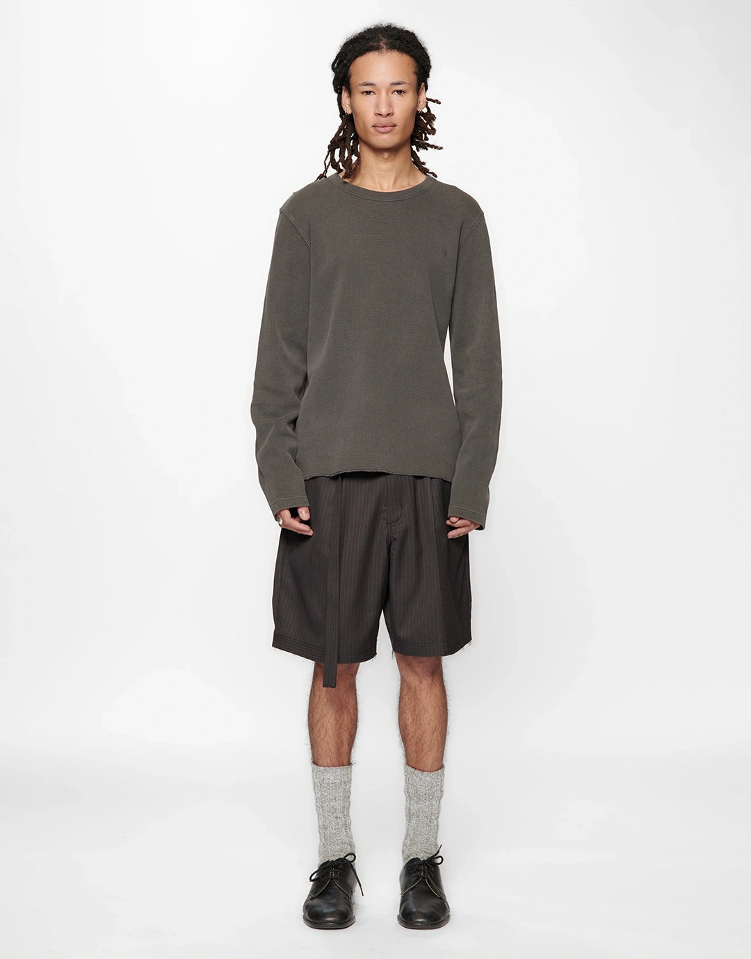 Cut Short - Black Herringbone