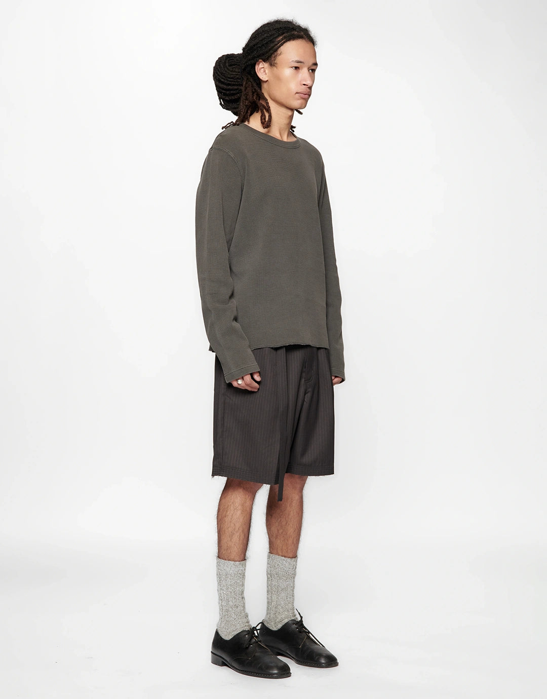 Cut Short - Black Herringbone