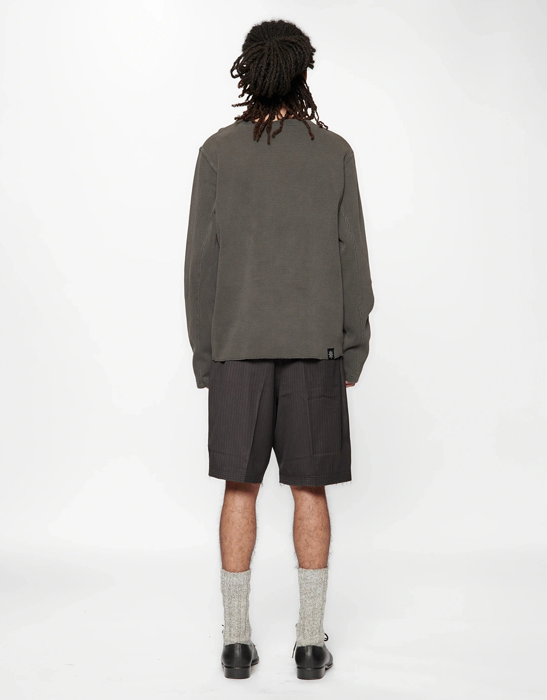Cut Short - Black Herringbone