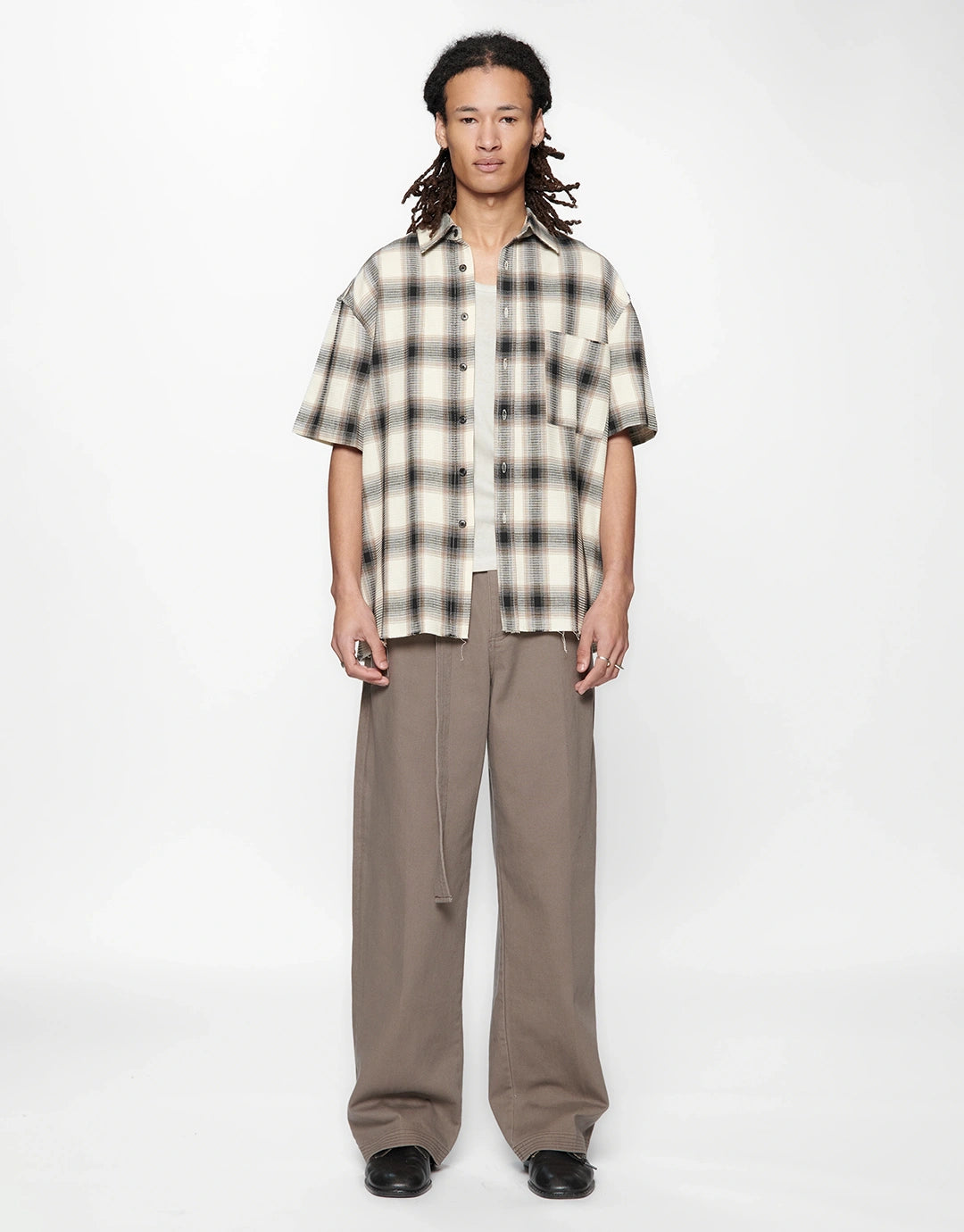 Hold Short Sleeve Shirt - Black/Brown