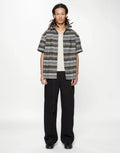Hold Short Sleeve Shirt - Grey Woven by Beach Brains