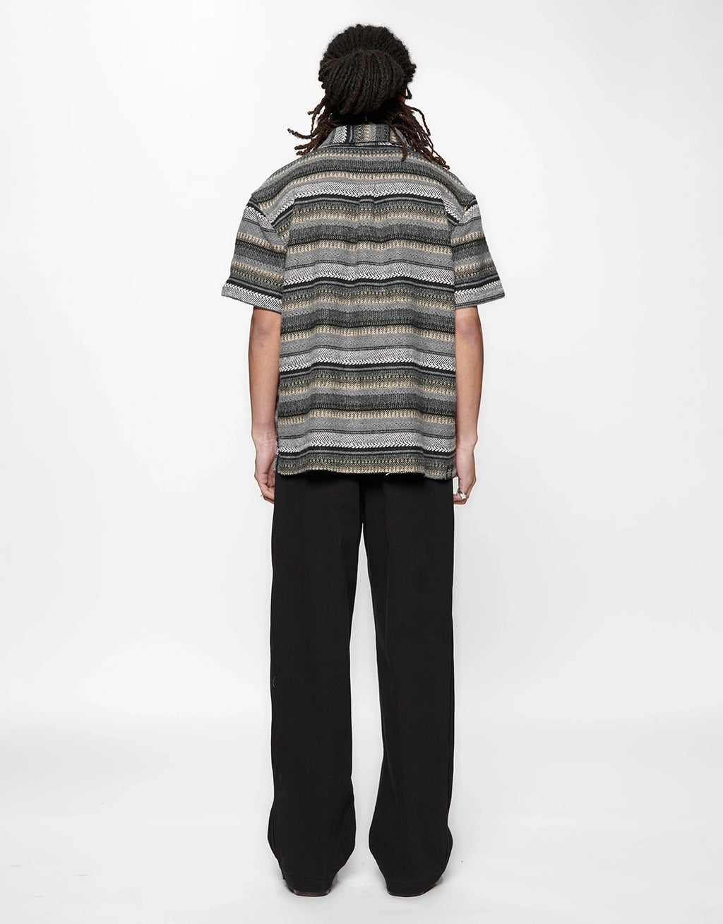 Hold Short Sleeve Shirt - Grey Woven