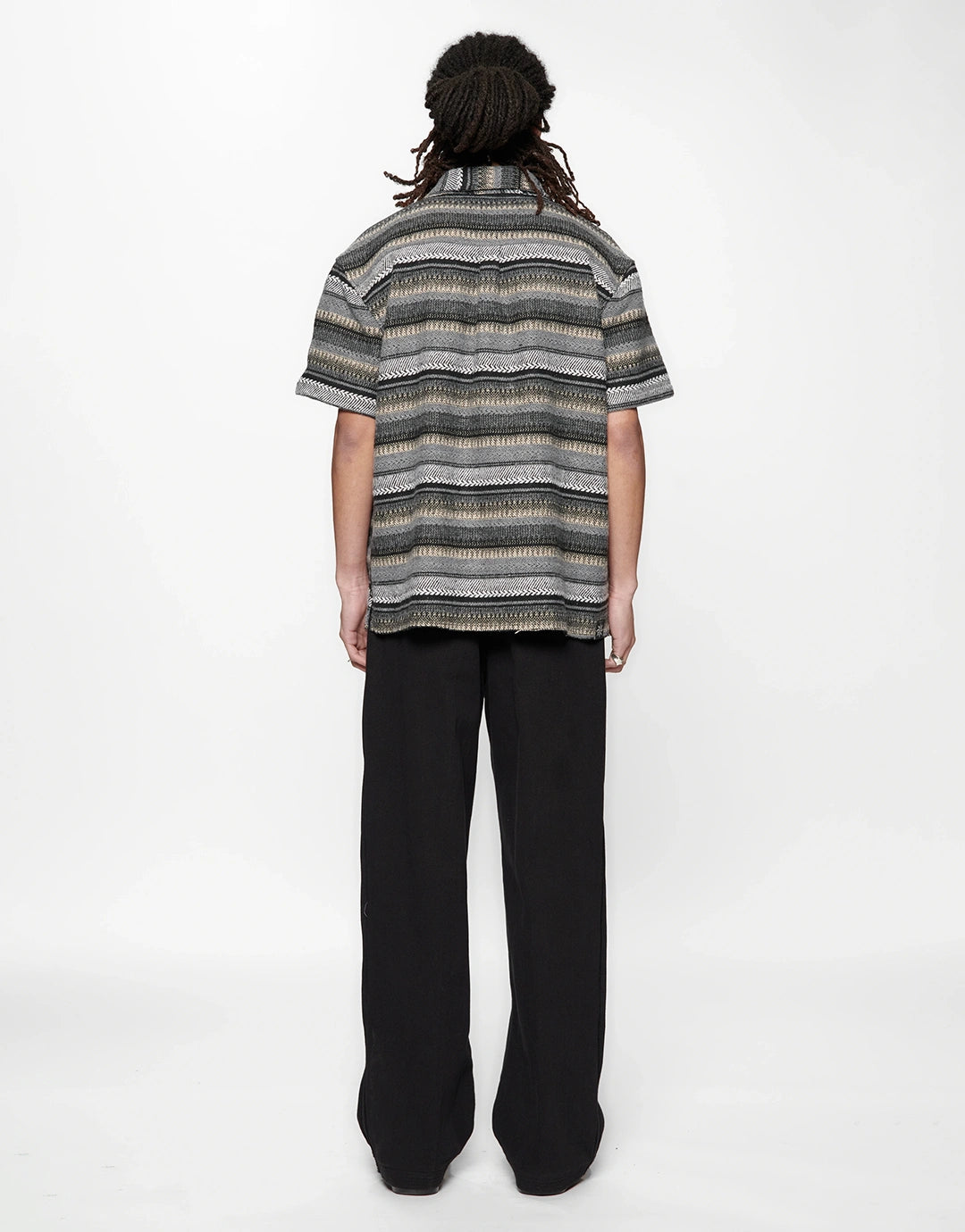 Hold Short Sleeve Shirt - Grey Woven