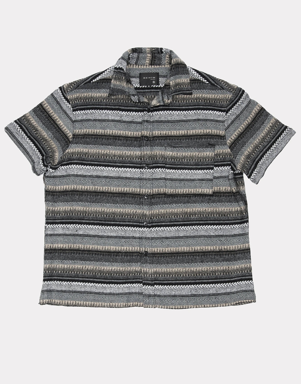 Hold Short Sleeve Shirt - Grey Woven