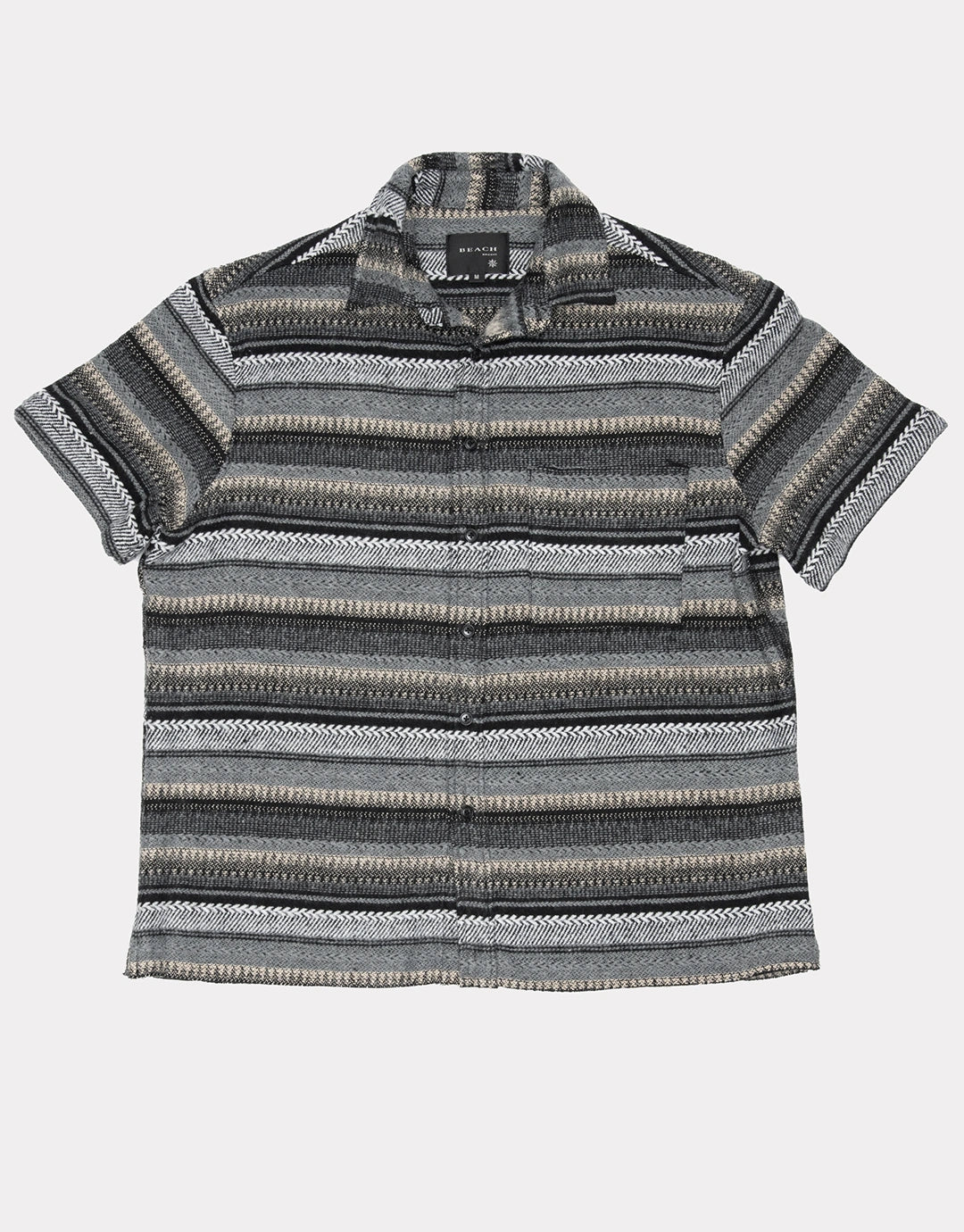 Hold Short Sleeve Shirt - Grey Woven