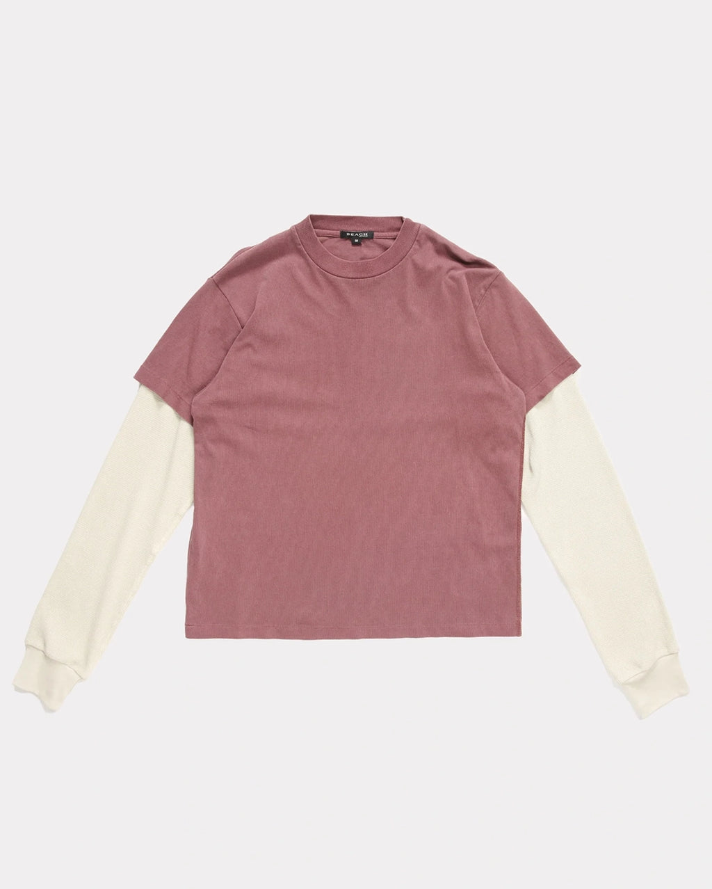 Tide Double Tee - Plum/Bone