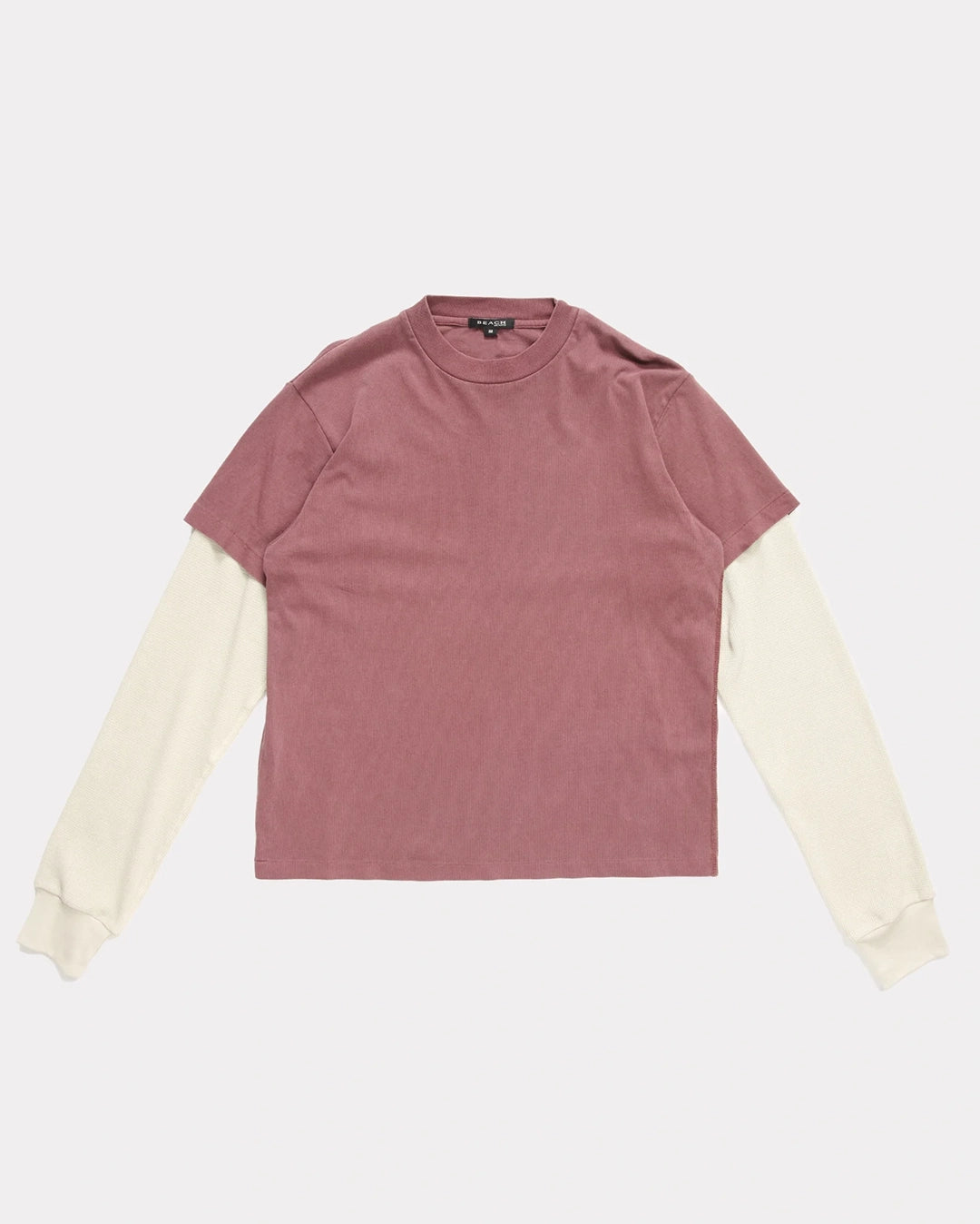 Tide Double Tee - Plum/Bone