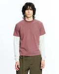 Tide Double Tee - Plum/Bone by Beach Brains