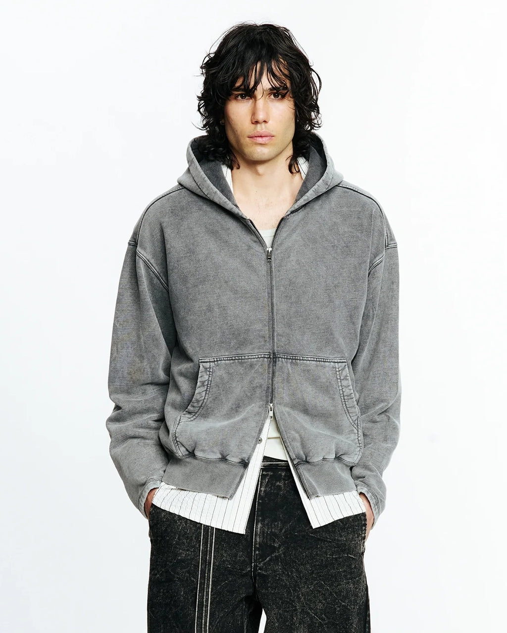 Tour Zip Hood - Black Snow