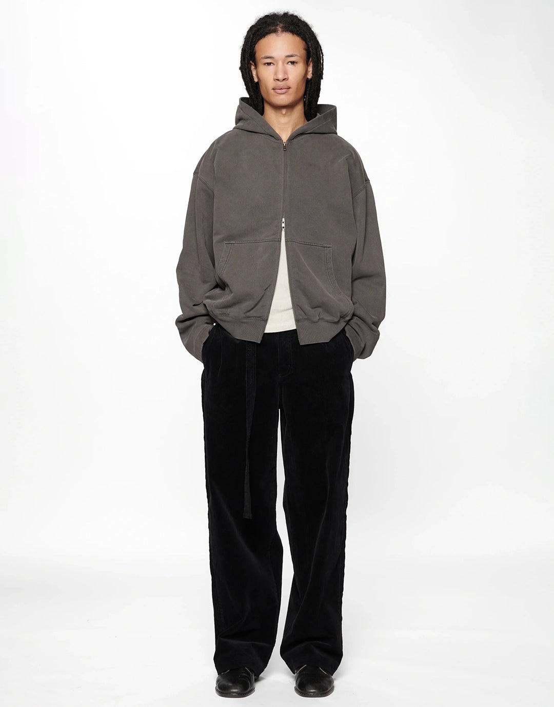 Tour Zip Hoodie - Charcoal