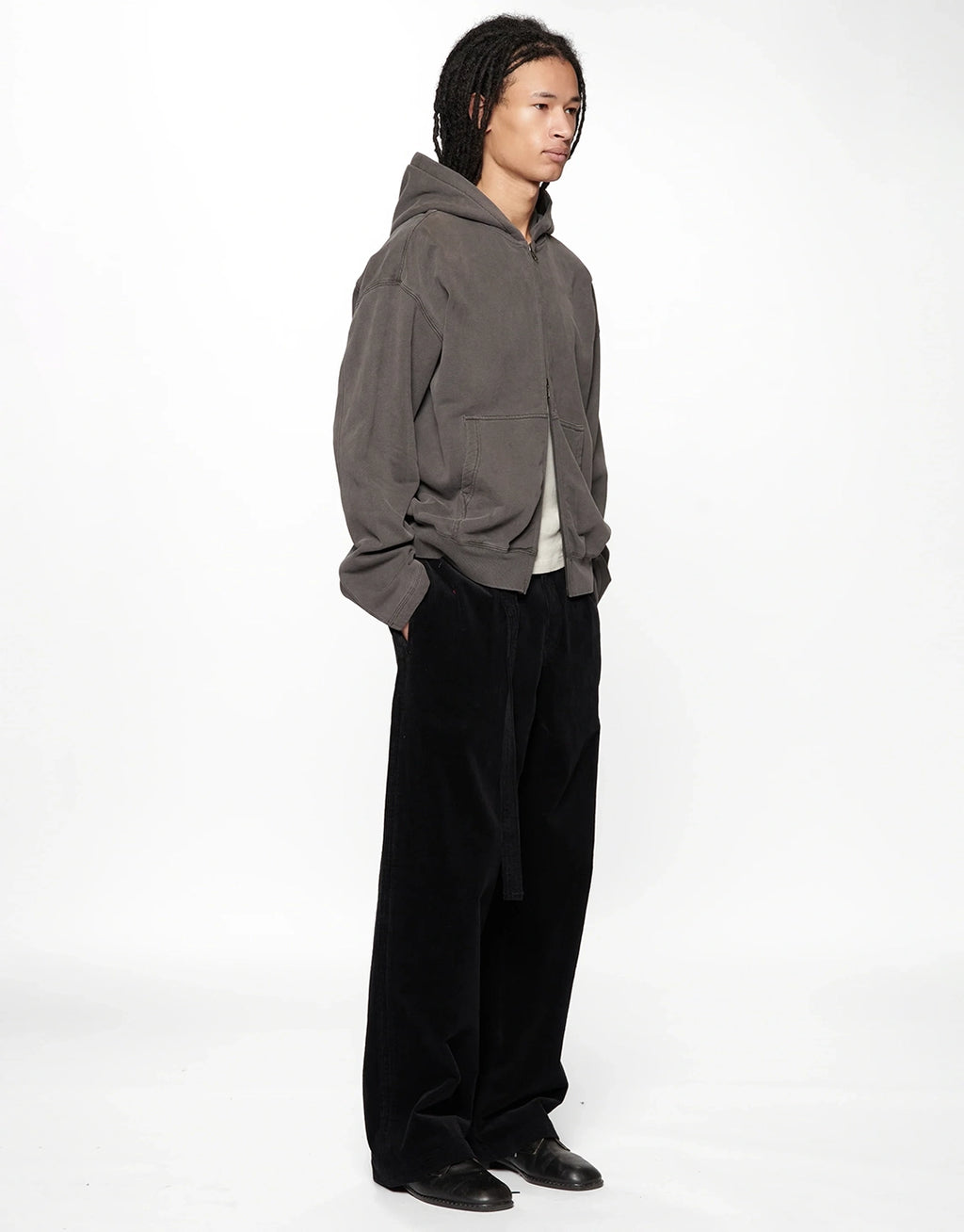 Tour Zip Hoodie - Charcoal