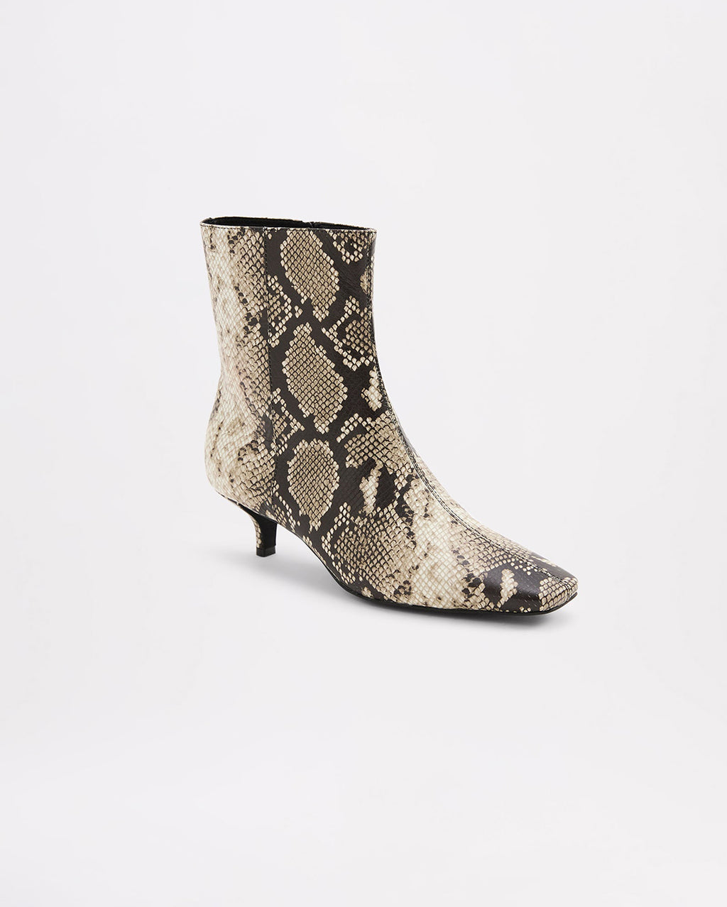 Beatriz Ankle Boot - Snake - Nude Lucy