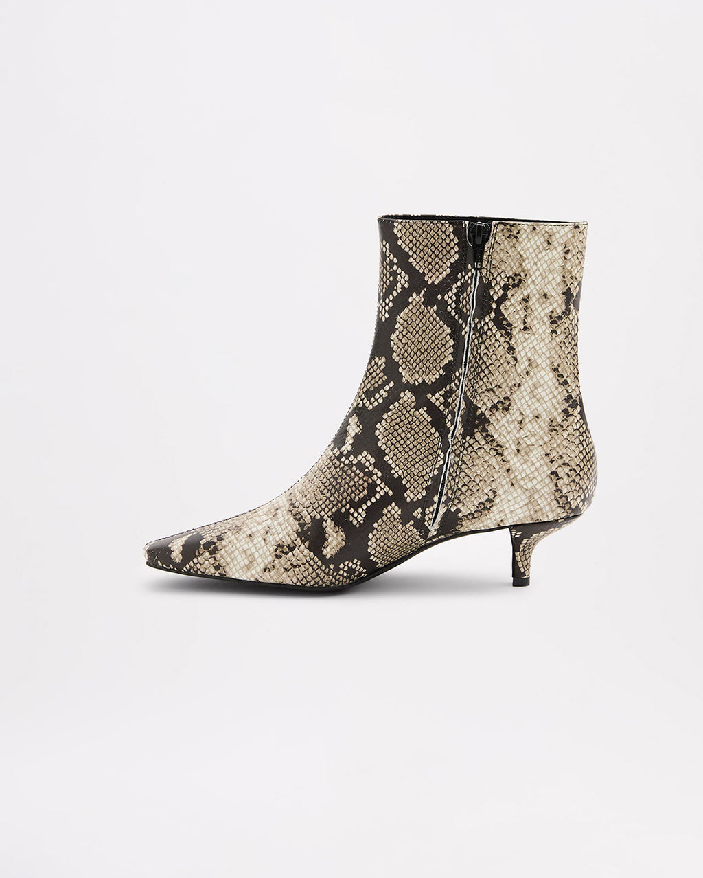 Beatriz Ankle Boot - Snake - Nude Lucy