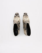 Beatriz Ankle Boot - Snake - Nude Lucy