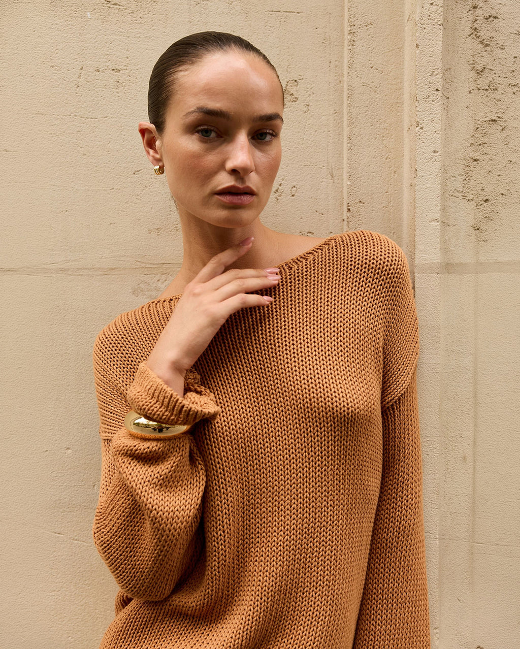 Bell Long Sleeve Knit - Toffee - Summi Summi
