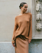Bell Long Sleeve Knit - Toffee - Summi Summi