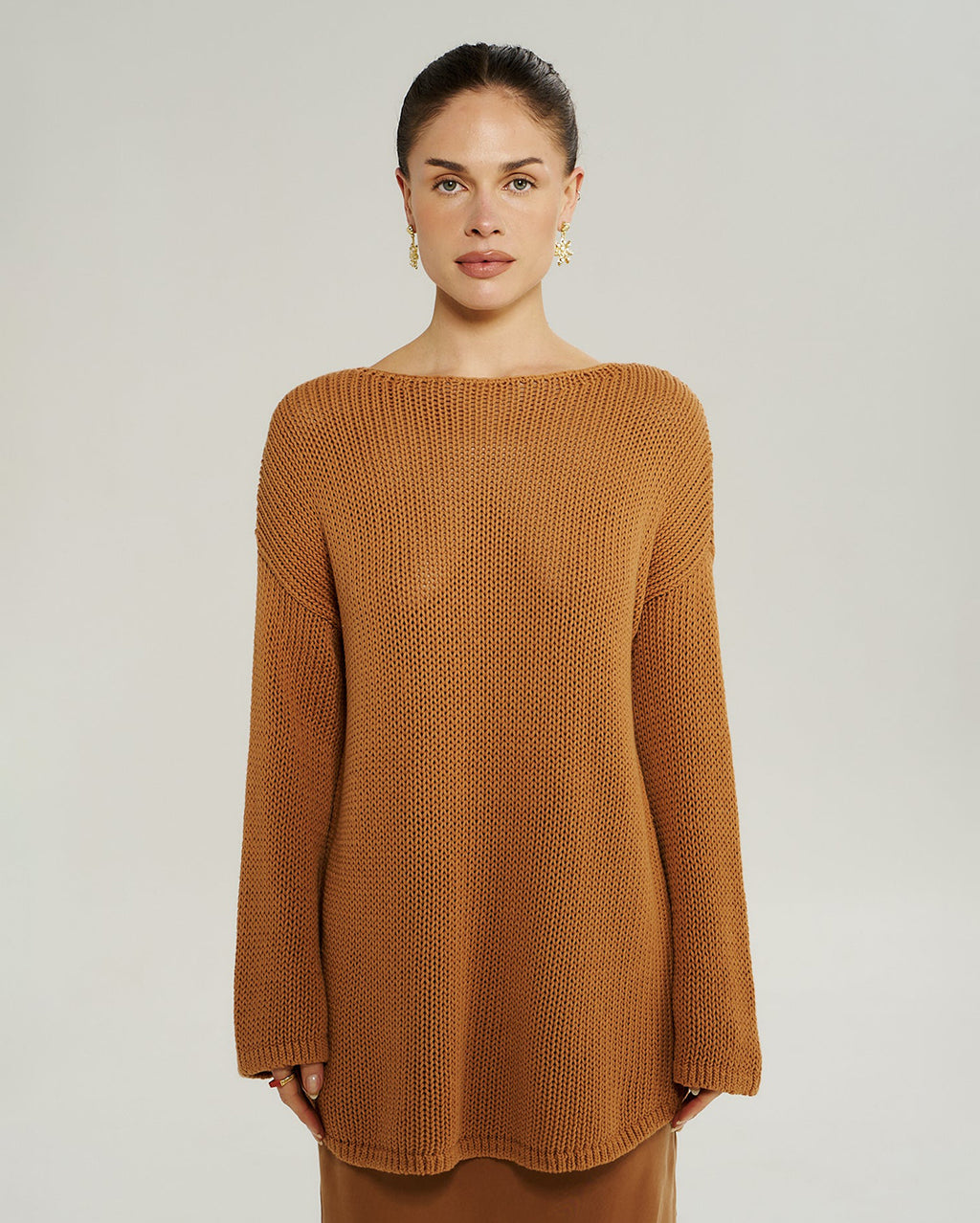 Bell Long Sleeve Knit - Toffee - Summi Summi