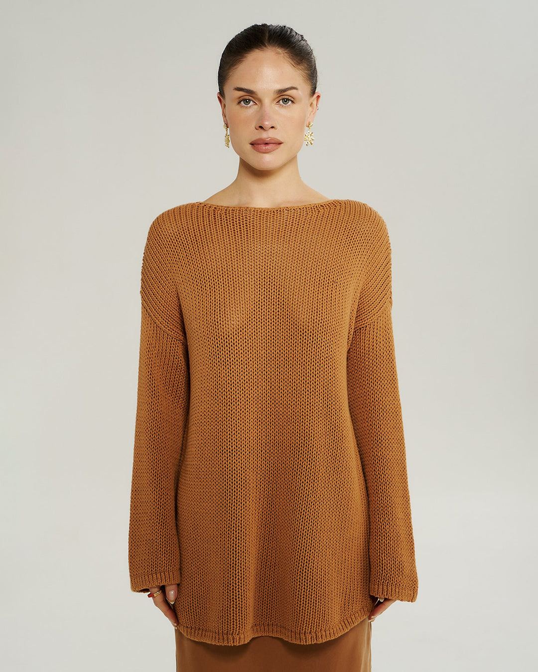 Bell Long Sleeve Knit - Toffee - Summi Summi