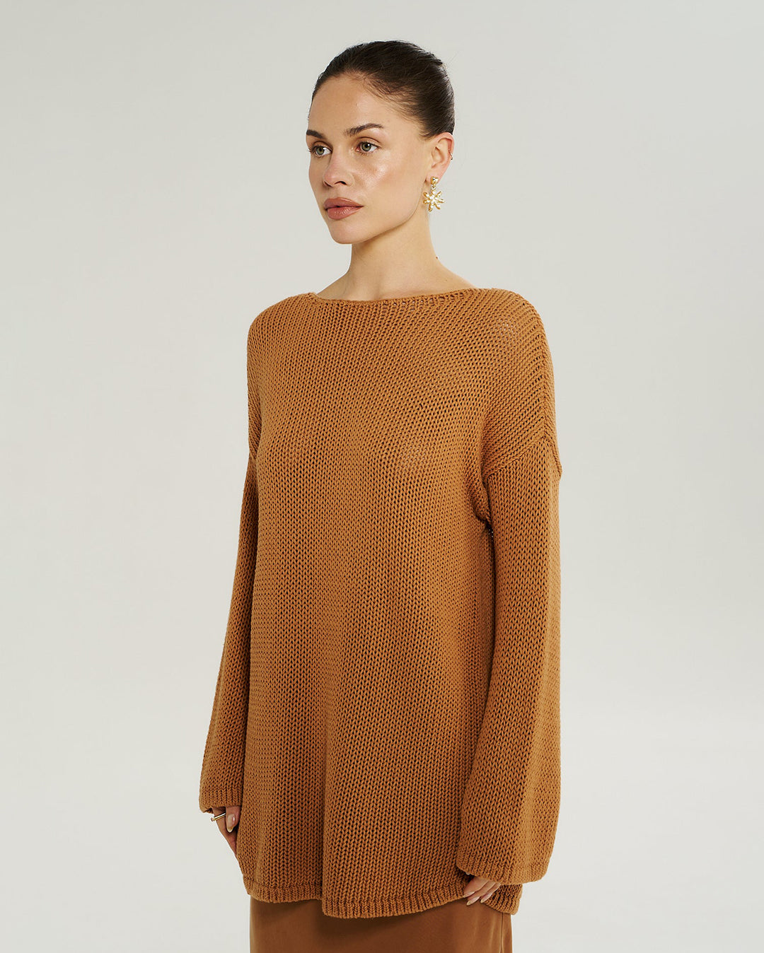 Bell Long Sleeve Knit - Toffee - Summi Summi