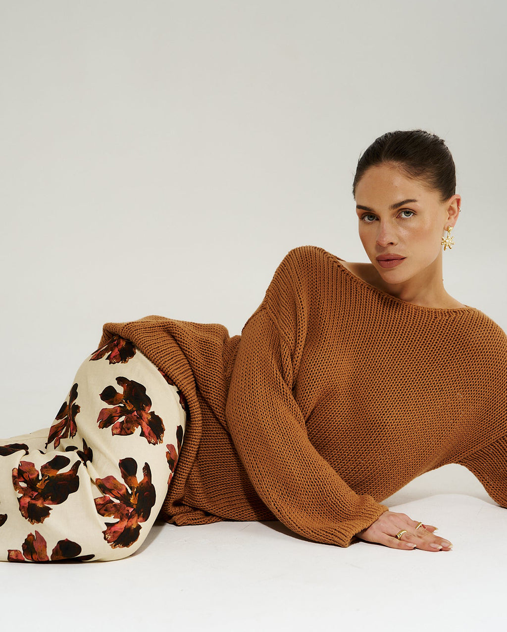 Bell Long Sleeve Knit - Toffee - Summi Summi