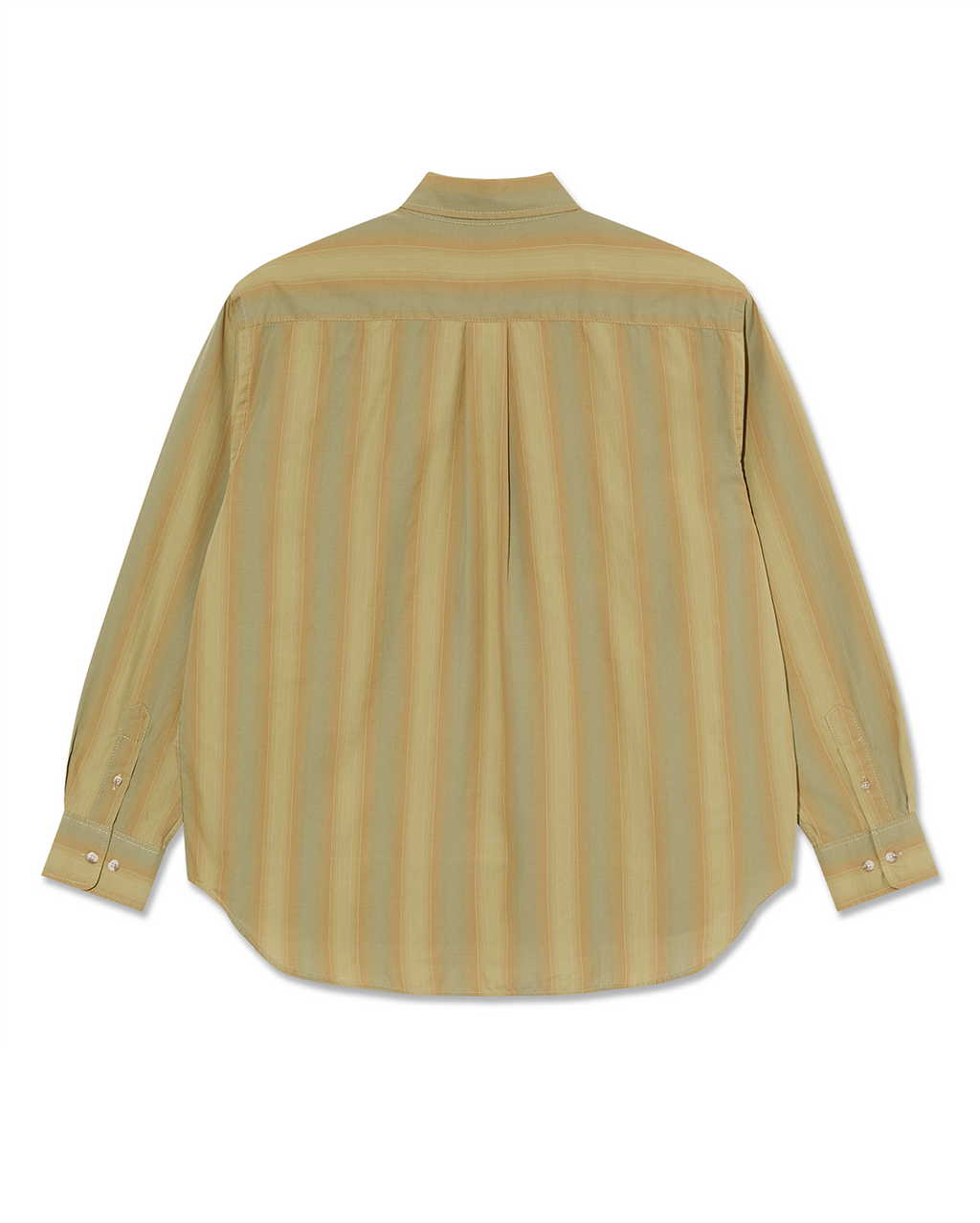 Ben Long Sleeve Shirt - Green Stripe - Polar Skate Co