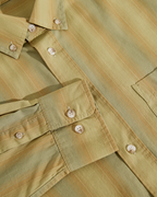 Ben Long Sleeve Shirt - Green Stripe - Polar Skate Co