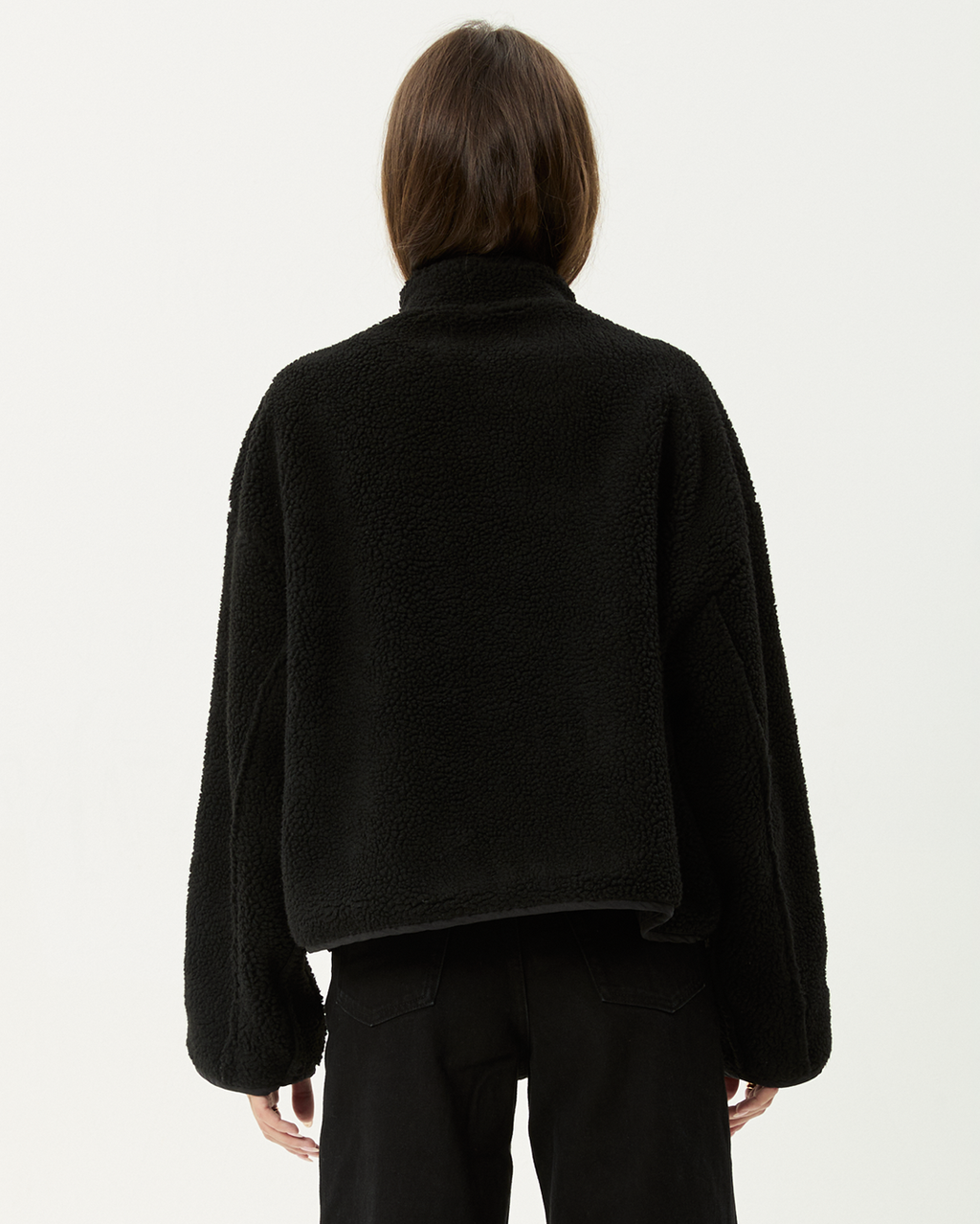 Berlin - Reversible Polar Fleece Jacket - Black - Afends