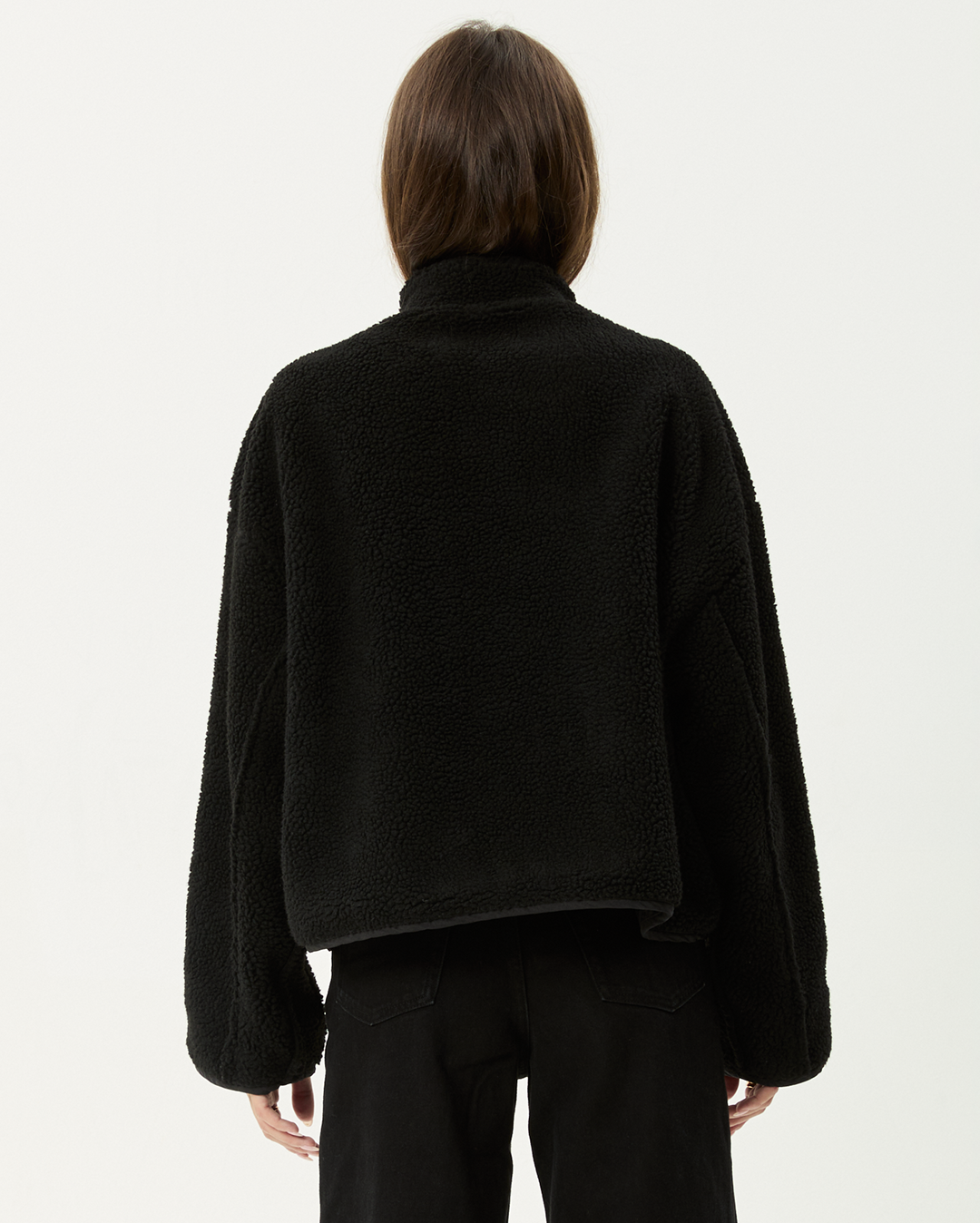 Berlin - Reversible Polar Fleece Jacket - Black - Afends