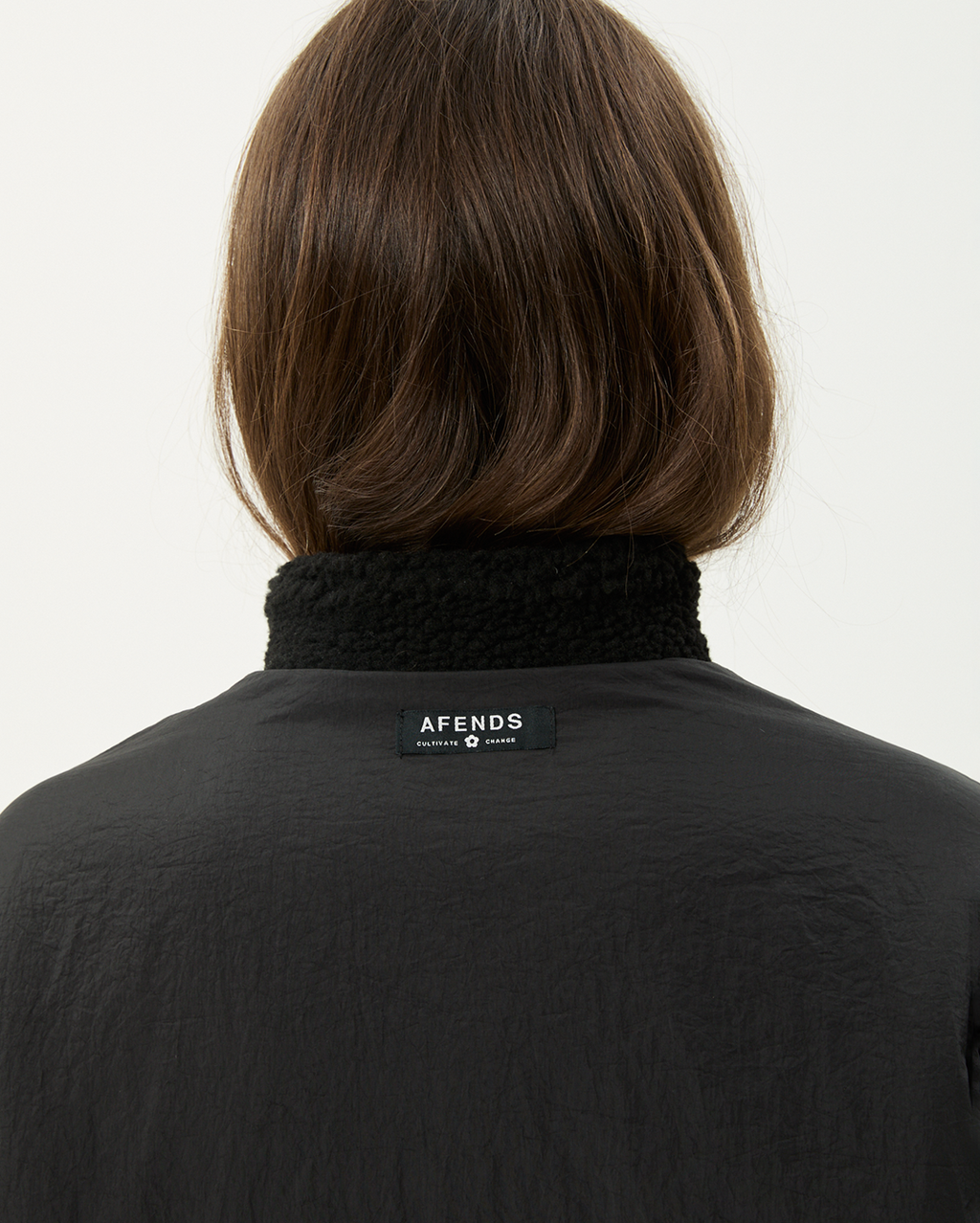 Berlin - Reversible Polar Fleece Jacket - Black - Afends