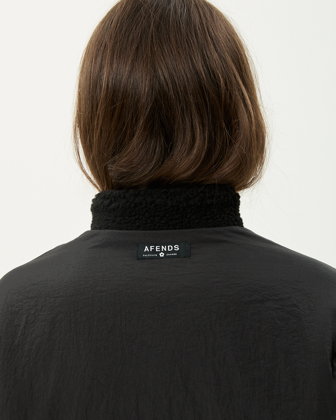 Berlin - Reversible Polar Fleece Jacket - Black - Afends