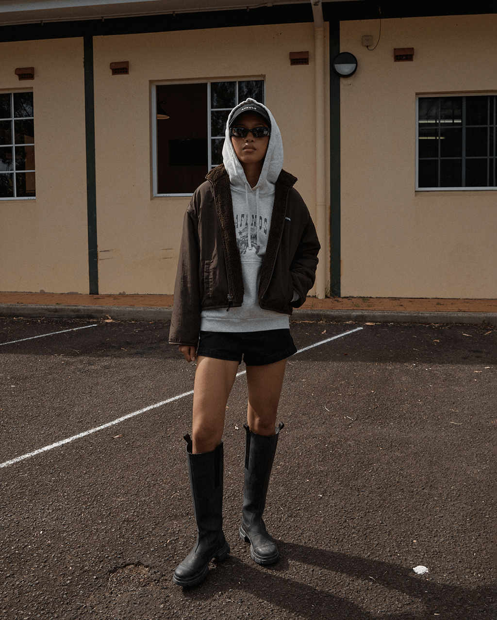 Berlin - Reversible  Polar Fleece Jacket - Coffee - Afends