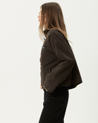 Berlin - Reversible  Polar Fleece Jacket - Coffee - Afends