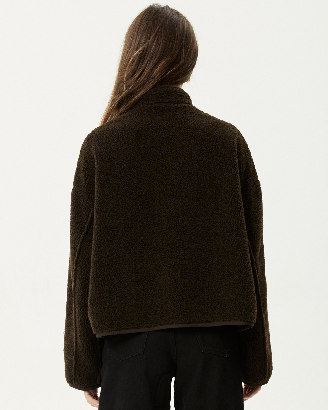 Berlin - Reversible  Polar Fleece Jacket - Coffee - Afends